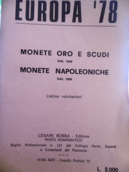 EUROPA 78 MONETE ORO E SCURI DAL 1850 MONETE NAPOLEONICHE …