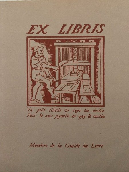 EX LIBRIS MEMBRE DE LA GUILDE DU LIVRE | Immagine Gallery 3