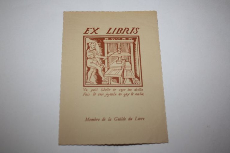 EX LIBRIS VA PETIT LIBELLE SUYS TON DESTIN 1900