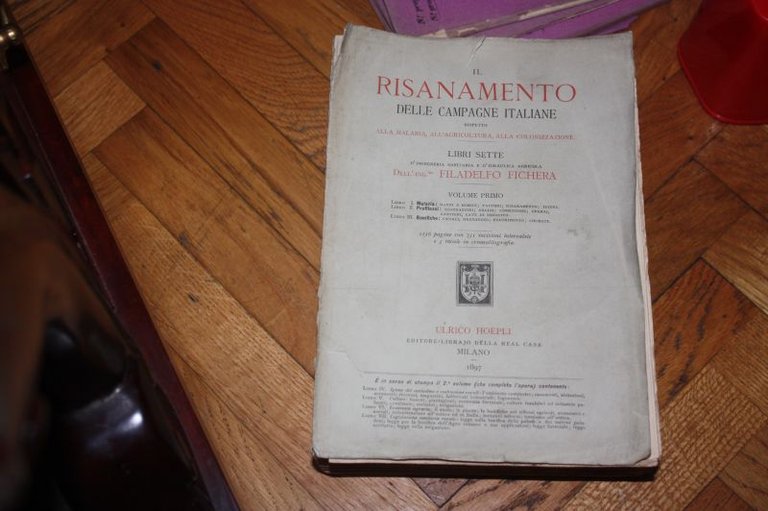 Fichera Il Risanamento delle campagne italiane Idrogeologia Bonifiche 1897