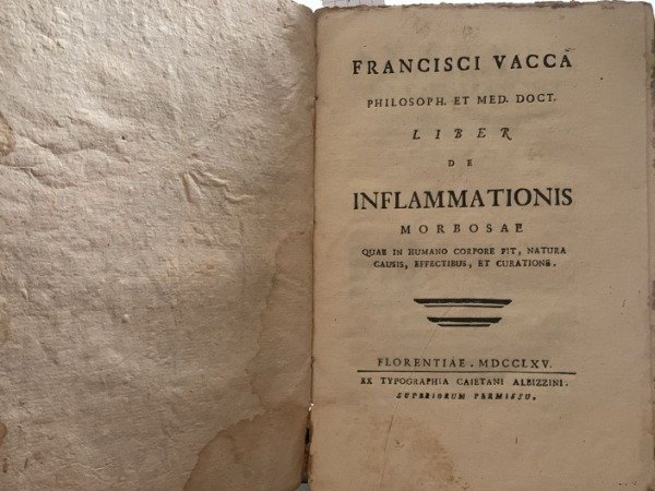 FRANCISCI VACCA LIBER DE INFLAMMATIONIS 1765 | Immagine Gallery 3