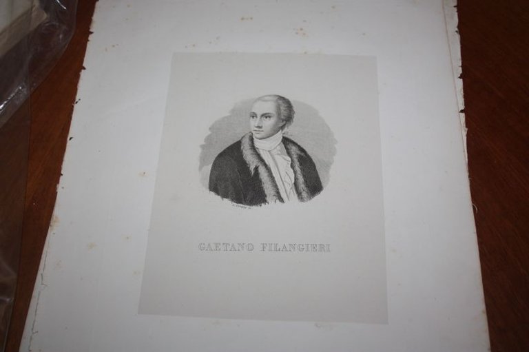 GAETANO FILANGIERI RITRATTO 1854 DUCCI EDITORE