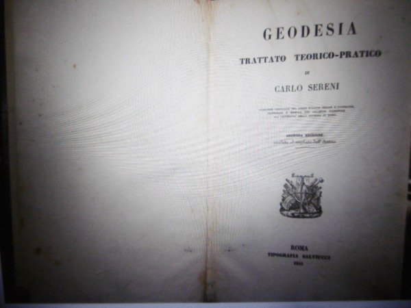 Geodesia Carlo Sereni Salviucci 1841