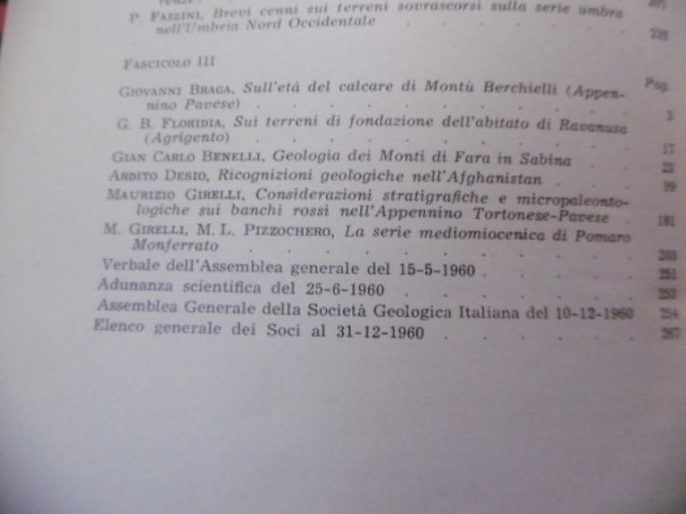 GEOLOGIA DEI MONTI DI FARA IN SABINA BOLLETTINO DELLA SOC.GEOLOGICA …