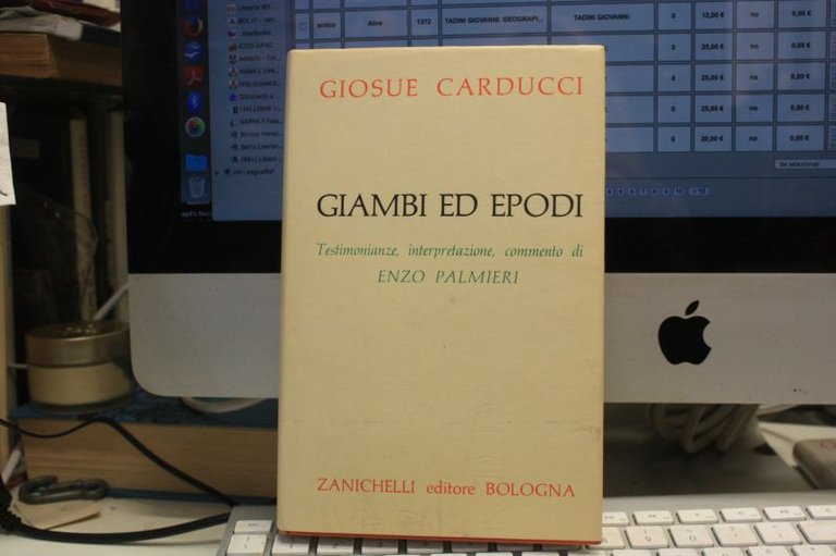 GIOSUE CARDUCCI GAMBI ED EPODI ENZO PALMIERI ZANICHELLI 1960