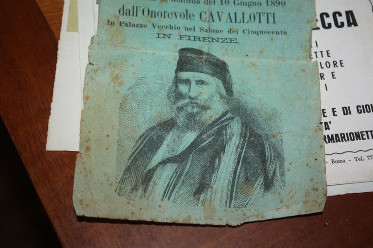 GIUSEPPE GARIBALDI INVITO CONFERENZA PRONUNZIATA IL 10 GIUGNO 1890 DALL'ONOREVOLE …