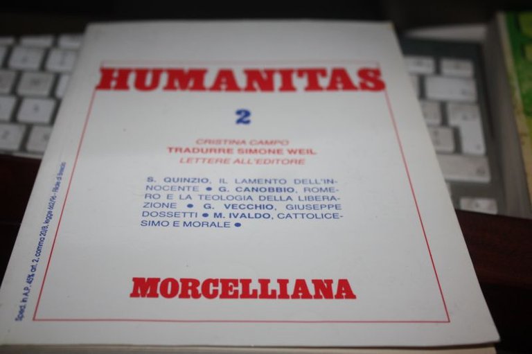 HUMANITAS 2 MORCELLIANA APRILE 2000