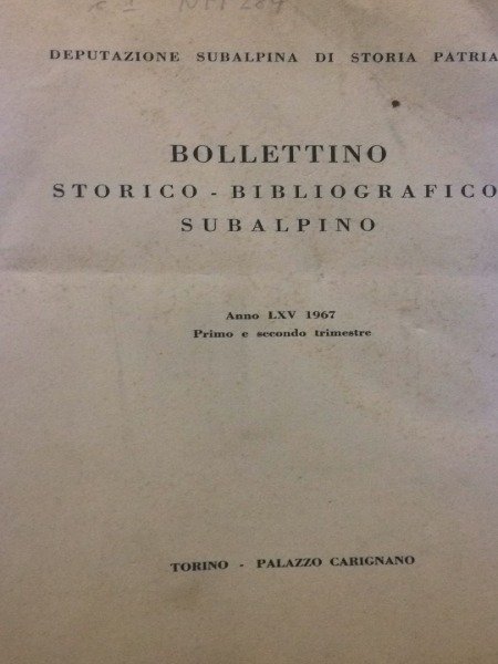 I POSSESSI NONANTOLANI IN PIEMONTE BOLLETTINO STORICO BIBLIOGRAFICO SUBALPINO ANNO …