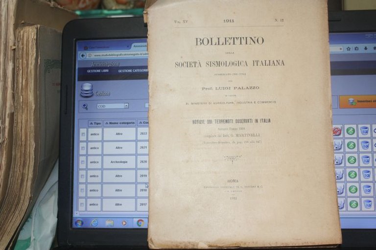 I TERREMOTI OSSERVATI IN ITALIA DURANTE L'ANNO 1908 G.MARTINELLI ROMA …