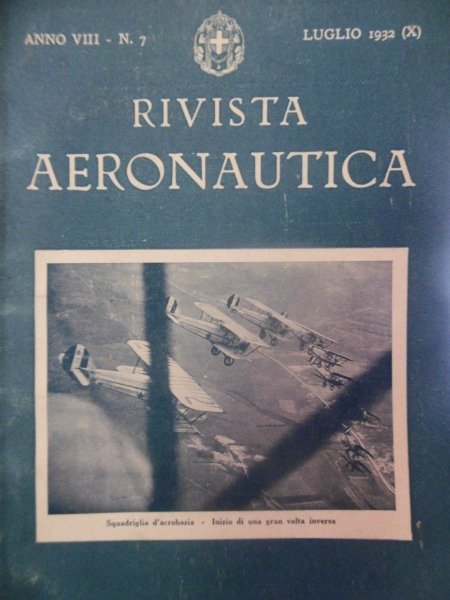 IL BIPLANO FALKEN RIVISTA AERONAUTICA LUGLIO 1932