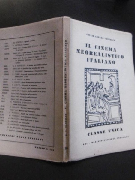 IL CINEMA NEOREALISTICO ITALIANO GIULIO CESARE CASTELLO 1956 DEDICA AUTOGRAFO …