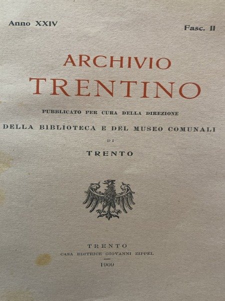 IL CULTO DI MITRA NELLA NAUNIA ARCHIVIO TRENTINO FASCICOLO II …
