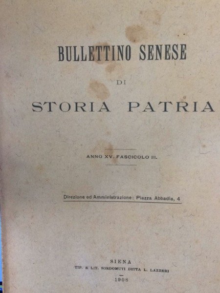 IL FATTO D'ARMI DI PORTA CAMOMILLA NEL 1526 BULLETTINO SENESE …