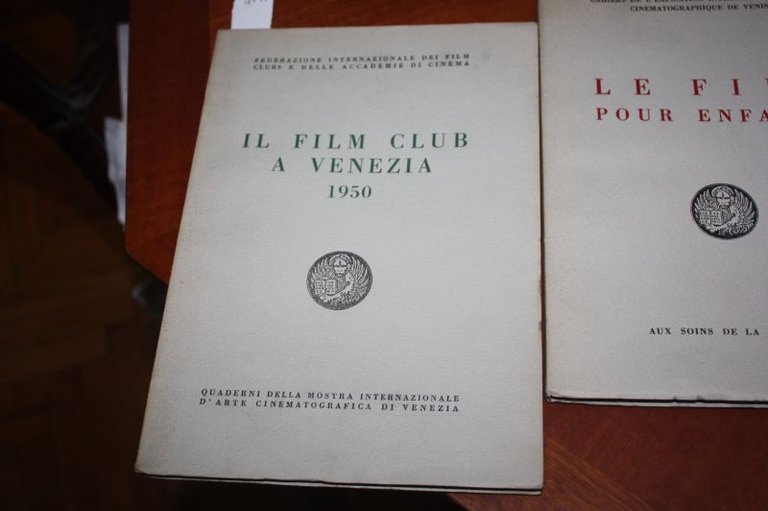 IL FILM CLUB A VENEZIA 1950 QUADERNI DELLA MOSTRA INTERNAZIONALE …