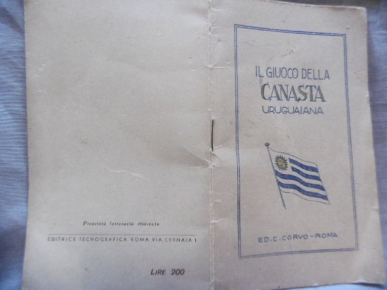 IL GIUCO DELLA CANASTA URUGUAIANA ED.C. CORVO ROMA