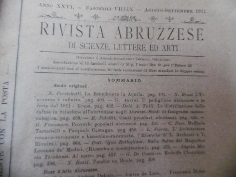 IL PADIGLIONE ABRUZZESE E LE FESTE DEL 1911 RIVISTA ABRUZZESE …