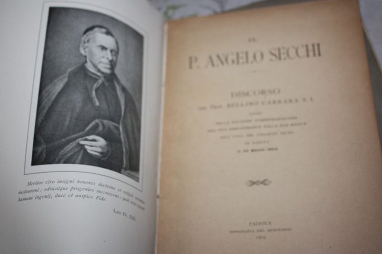 IL PADRE ANGELO SECCHI DELLA COMPAGNIA DI GESU' 1903