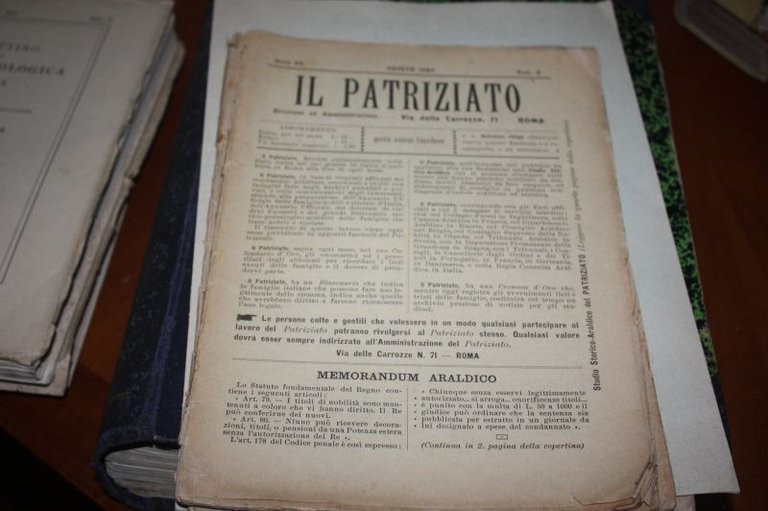 IL PATRIZIATO AGOSTO 1904 1904