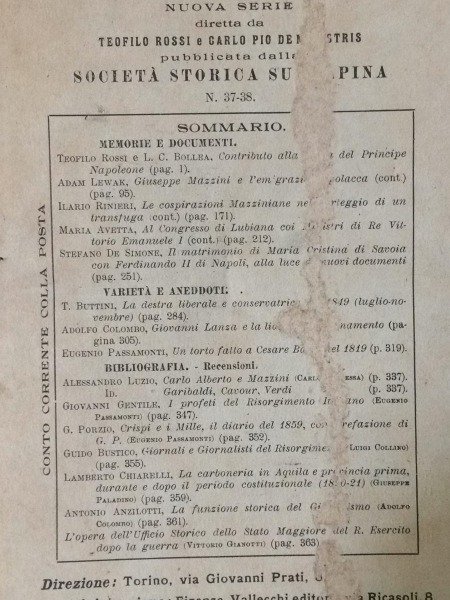 IL RISORGIMENTO ITALIANO CONTRIBUTO DEL PRINCIPE NAPOLEONE 1924 IL RISORGIMENTO …