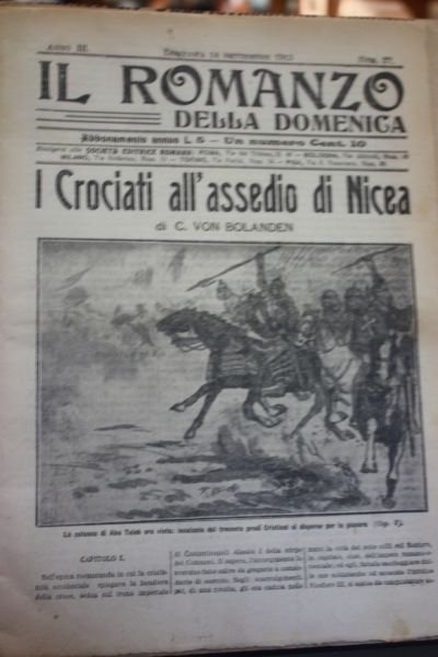 IL ROMANZO DELLA DOMENICA 14 SETTEMBRE 1913 I CROCIATI ALL'ASSEDIO …