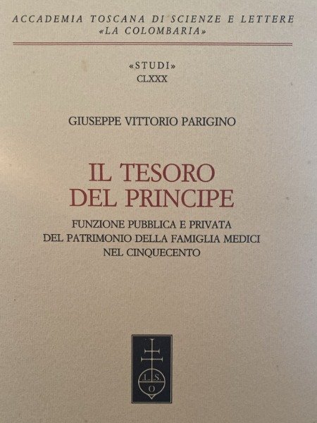 IL TESORO DEL PRINCIPE GIUSEPPE VITTORIO PARIGINO OLSCHKI 1999