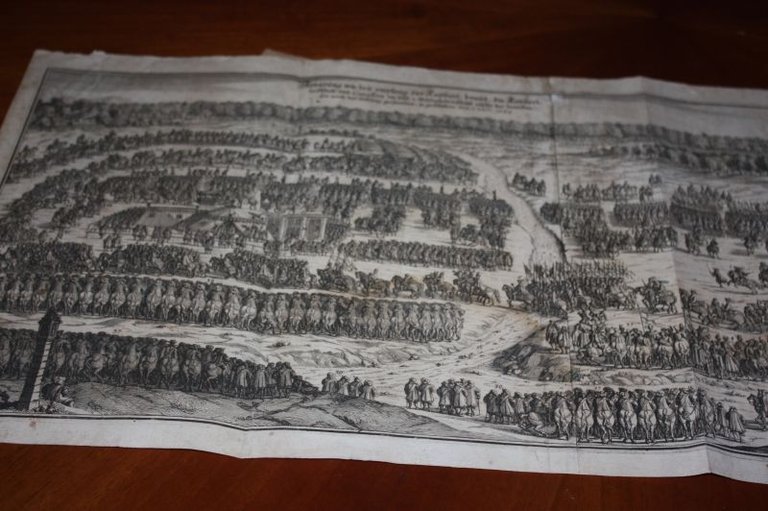 INCISORE DEL 1666 - LA GRANDE BATTAGLIA 1666