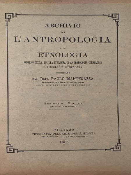 INDICE CEFALICO DEGLI ITALIANI RIDOLFO LIVI ARCHIVIO PER L'ANTROPOLOGIA ETNOLOGIA …