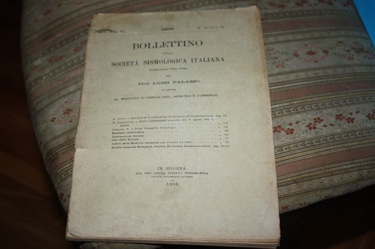 ISCHIA SULLE REGISTRAZIONI SISMICHE DEL 17 AGOSTO 1906 BOLLETTINO DELLA …