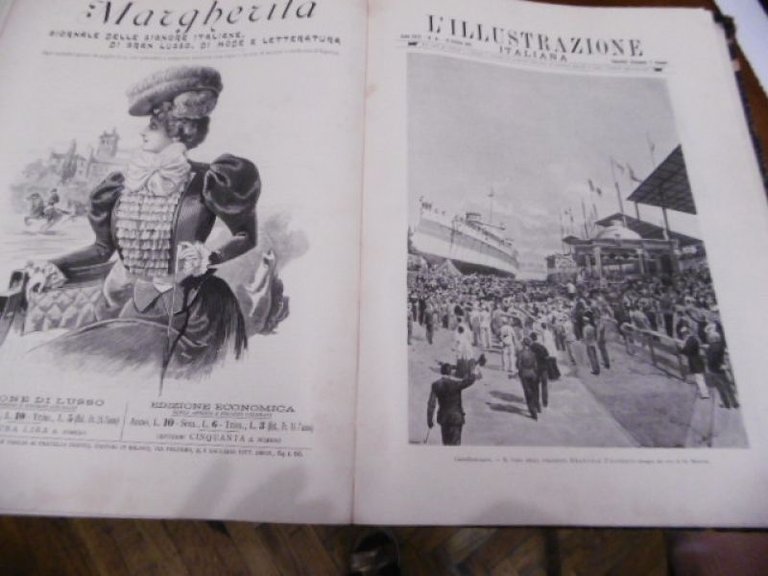 L'ILLUSTRAZIONE ITALIANA SEMESTRE 1897 RILEGATI INSIEME