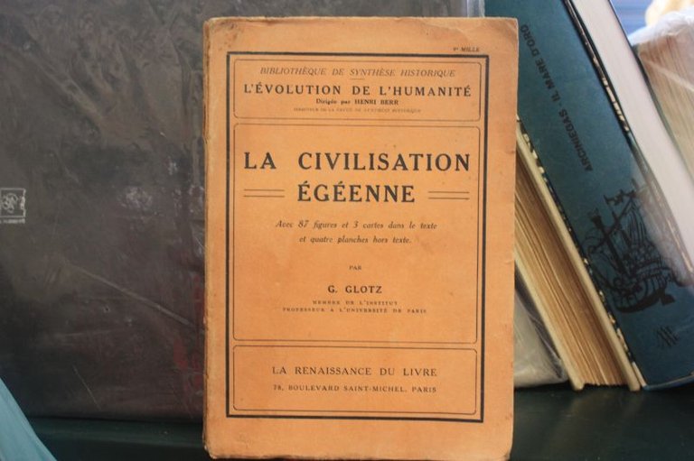 LA CIVILISATION EGEENNE G.GLOTZ 1923