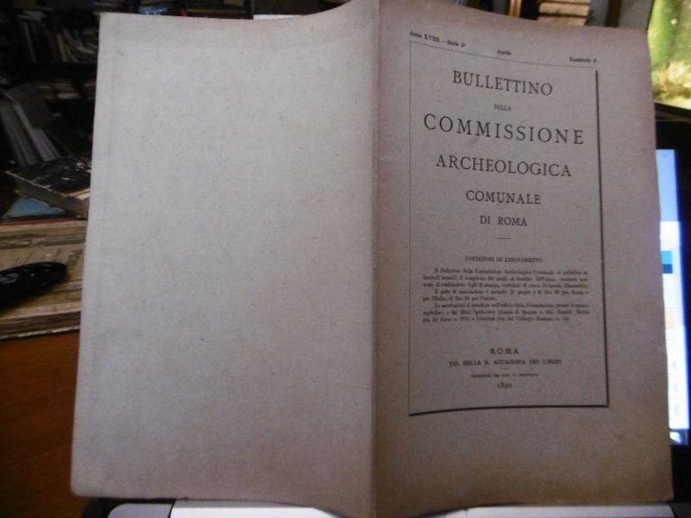 LA CLOACA MASSIMA BULLETTINO DELLA COMMISSIONE ARCHEOLOGICA COMUNALE DI ROMA …
