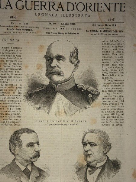 LA GUERRA DORIENTE CRONACA ILLUSTRATA 1878 LUGLIO