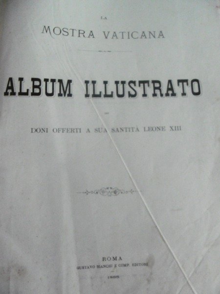 LA MOSTRA VATICANA ALBUM ILLUSTRATO 1888