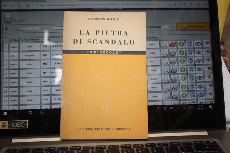 LA PIETRA DI SCANDALO FRANCESCO MAURIAC LIBRERIA EDITRICE GIORENTINA 1952