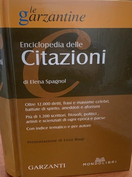 LE GARZANTINE ENCICLOPEDIA DELLE CITAZIONI GARZANTI MONDOLIBRI 2005 | Immagine Gallery 3