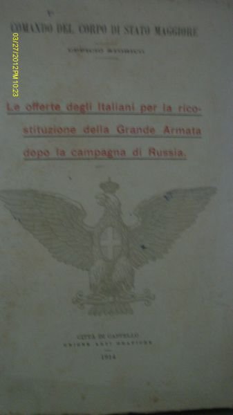 Le Offerte Degli Italiani Per La Ricostituzione Della Grande Armata …