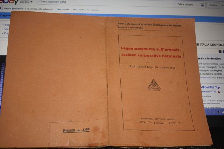 LEGGE SPAGNIOLA SULL'ORGANIZZAZIONE CORPORATIVA NAZIONALE 1926