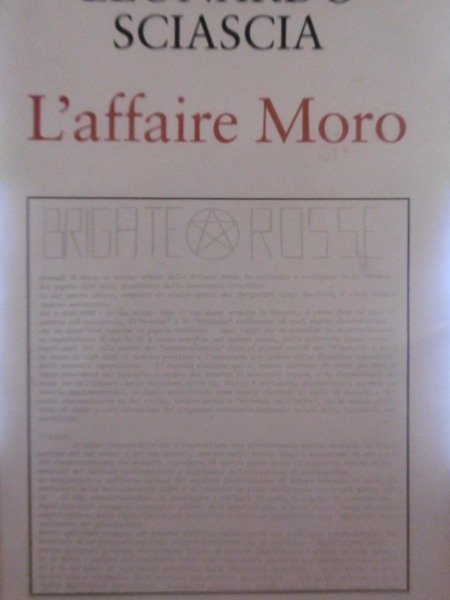 LEONARDO SCIASCIA L'AFFAIRE MORO MONDO LIBRI 2009