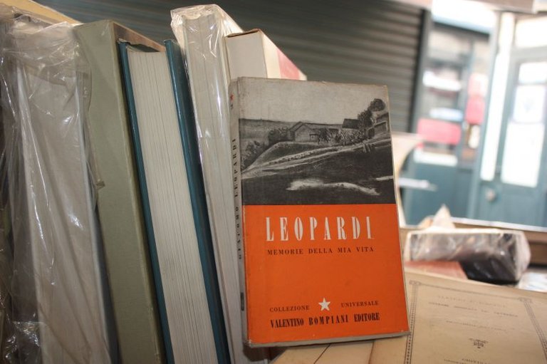 LEOPARDI MEMORIE DELLA MIA VITA COLLEZIONE UNIVERSALE VALENTINO BOMPIANI EIDTORE …