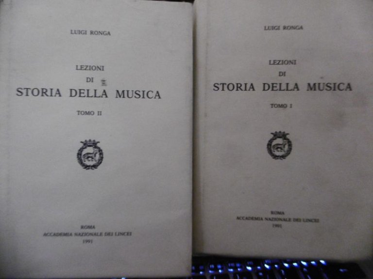 LEZIONI DI STORIA DELLA MUSICA TOMO I E TOMO II …