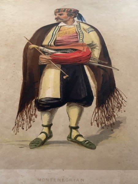 Litografia vintage intitolata Montenegrian 1908 | Immagine Gallery 1