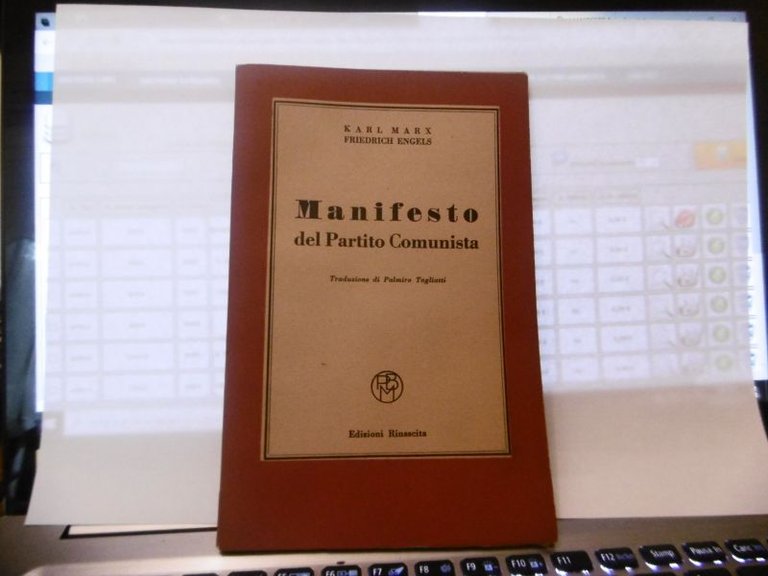 MANIFESTO DEL PARTITO COMUNISTA EDIZIONI RINASCITA 1949