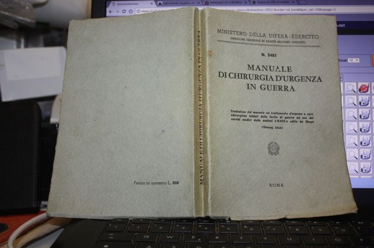 MANUALE DI CHIRURGIA D'URGENZA IN GUERRA N.5481 MINISTERO DELLA DIFESA …