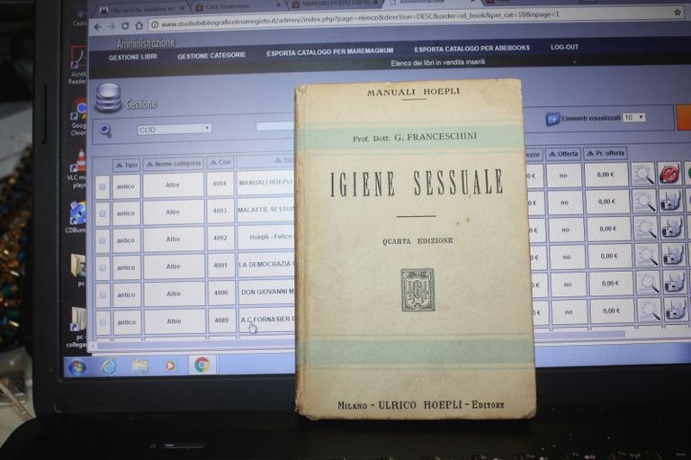 MANUALI HOEPLI IGIENE SESSUALE HOEPLI 1929