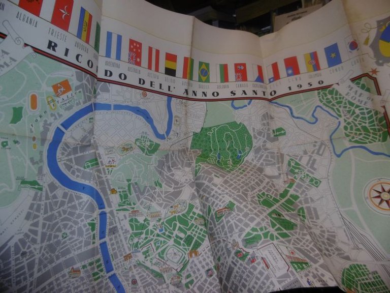 Mappa di ROMA RICORDO DELL'ANNO SANTO 1950