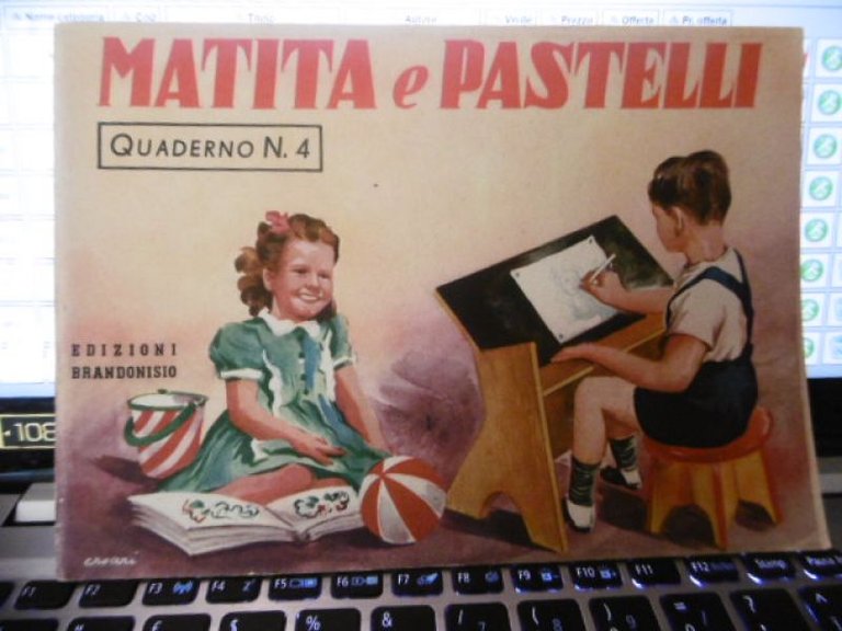 MATITA E PASTELLI QUADERNO N. 4 EDIZIONI BRANDONISIO 1950