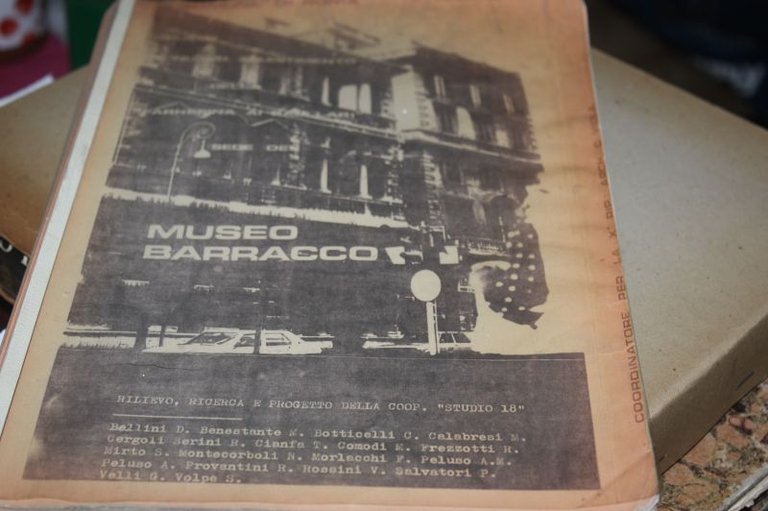 MUSEO BARRACCO RILIEVO RICERCA E PROGETTO DELLA COOP.STUDIO 18