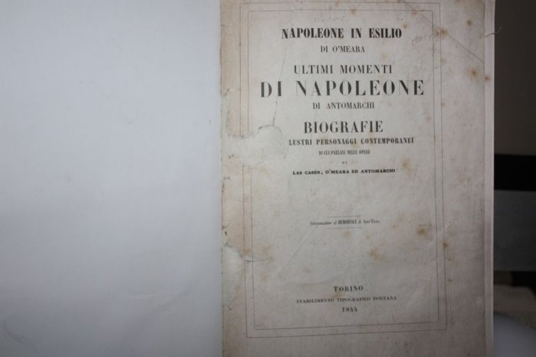 NAPOLEONE IN ESILIO DI O'MEARA ULTIMI MOMENTI DI NAPOLEONE DI …
