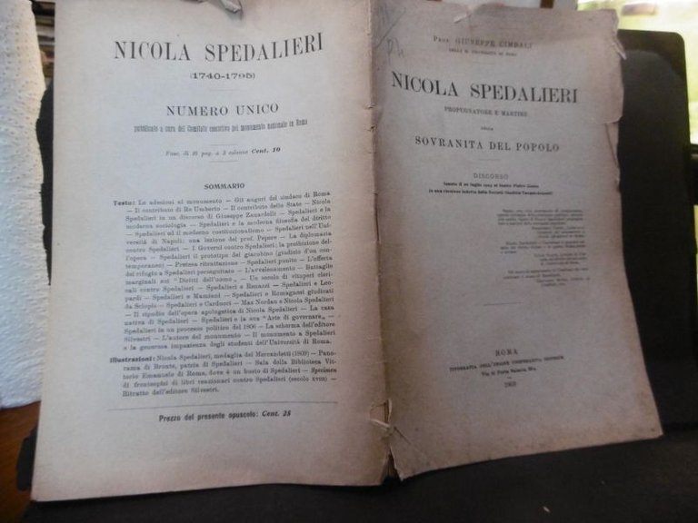 NICOLA SPEDALIERI PROPUGNATORE E MARTIRE DELLA SOVRANITA' DEL POPOLO ROMA …