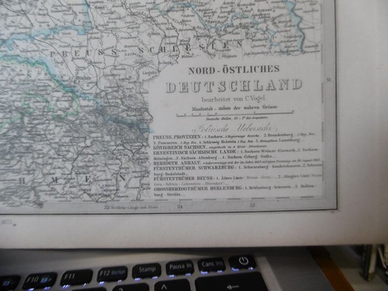 NORD OSTLICHES DEUTSCHLAND GOTHA STIELLER'S ATLAS